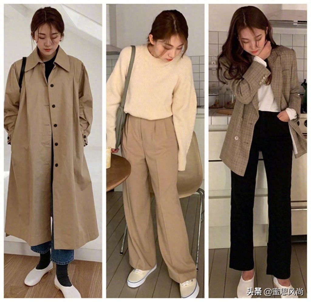 春天就要这么穿，27套舒适显气质的春日休闲穿搭，简单精致少女感