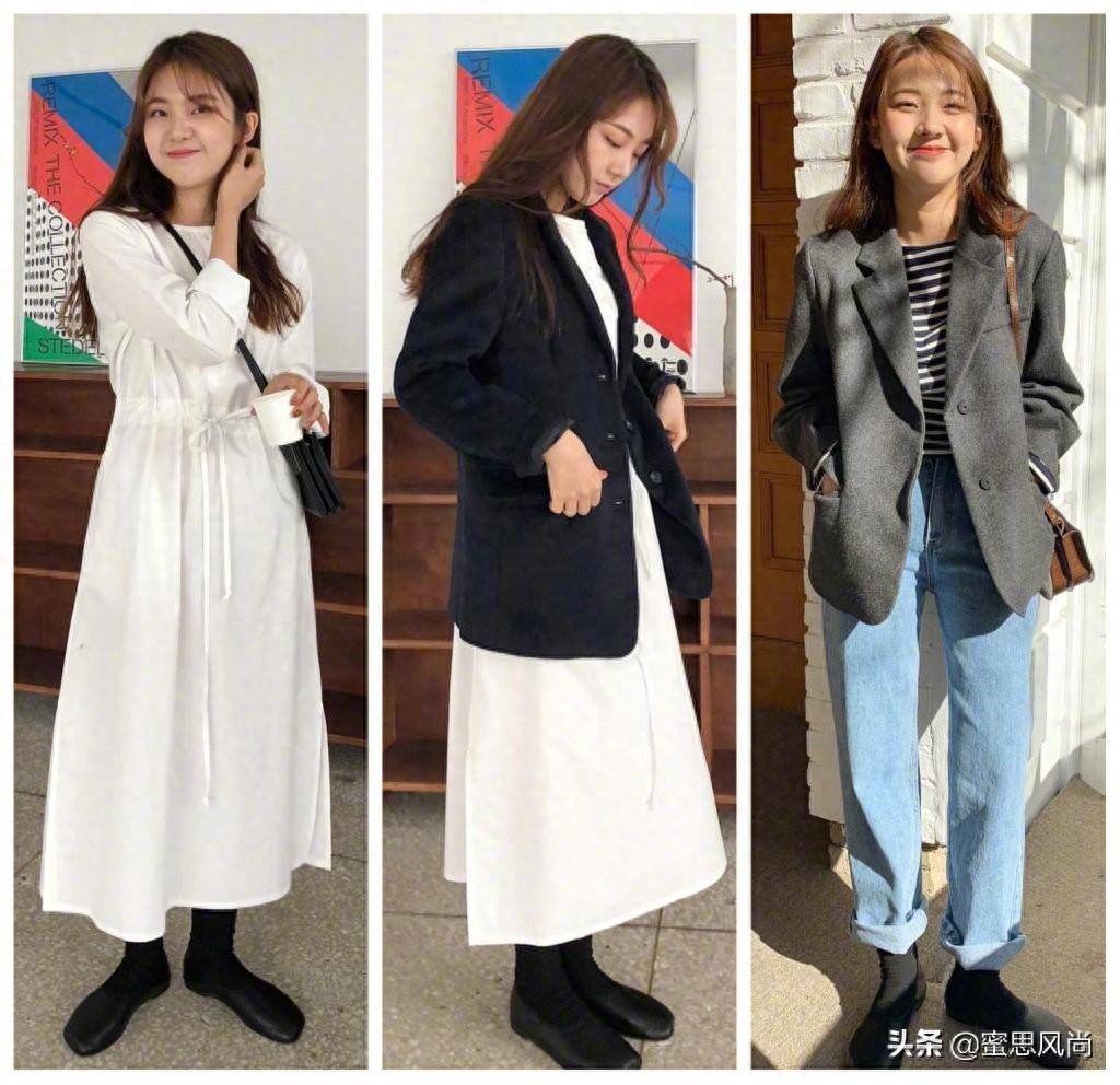 春天就要这么穿，27套舒适显气质的春日休闲穿搭，简单精致少女感