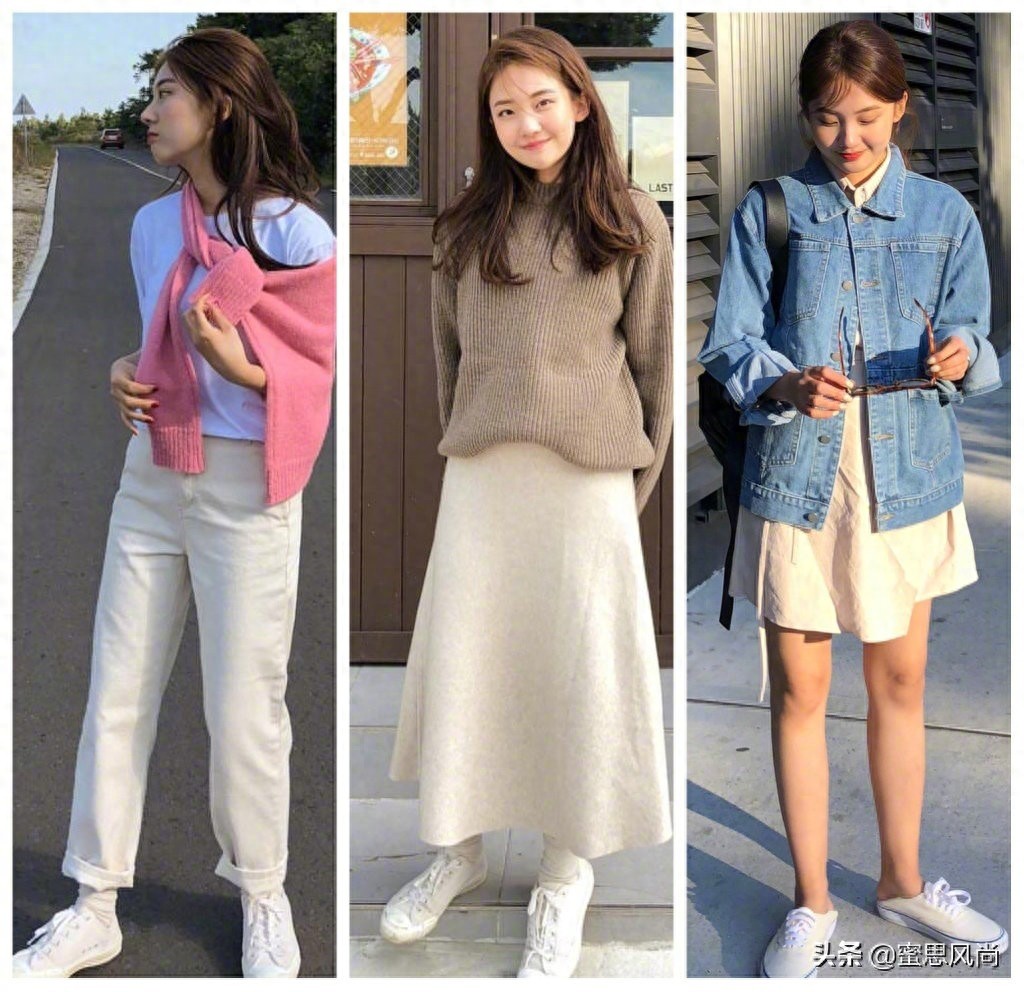 春天就要这么穿，27套舒适显气质的春日休闲穿搭，简单精致少女感