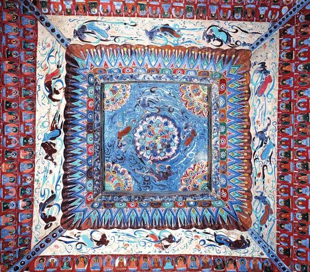 敦煌飞天壁画高清大图（看了这些唐代飞天）(1)