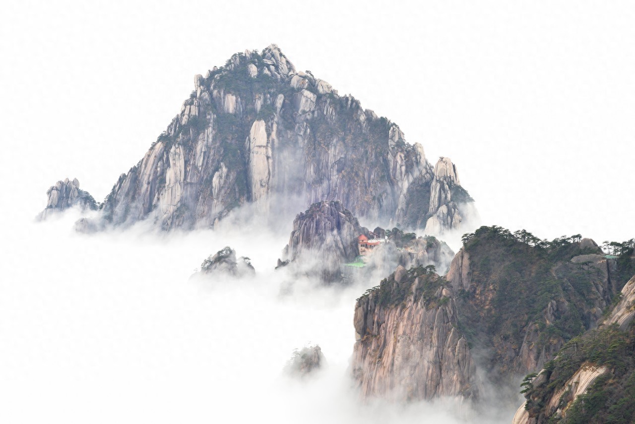 光明顶，是安徽黄山第二高峰，海拔1860米