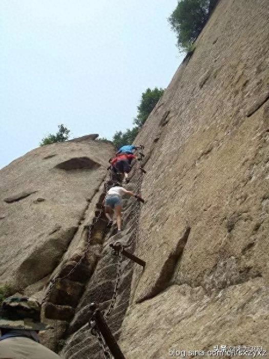 西岳华山惊险之最（五）：鹞子翻身